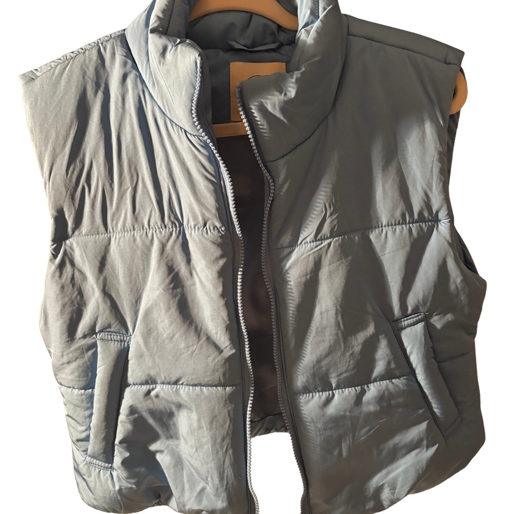 Stoosh Women's Light Blue Puffer Vest